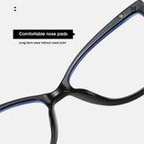 CAT EYE TR FRAME TEMPLES BLUE LIGHT FLAT GLASSES_CWASG0275