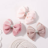 HANDMADE GLITTER BOW HAIR CLIP SET FOR GIRLS_CWAHA6734