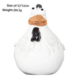 CREATIVE FUNNY CHICKEN RESIN GARDEN FENCE DECOR_CWAJE5299