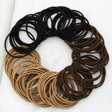 100PCS MULTI COLORED ELASTICS HAIR TIES SCRUNCHIES_CWAHA0136
