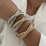 PERSONALIZED METAL SIMPLE RING BRACELET FOR WOMEN_CWMM3092