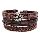 Vintage Braided Mens Leather Bracelet_Cwmm4551