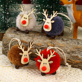 Wool Felt Cartoon Deer Pendant Christmas Decoration_Cwmm2926