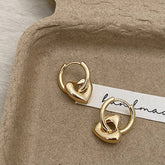 Womens Valentines Day Love Heart Earrings