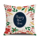 CHRISTMAS FESTIVE FLOWERS AND LEAVES PILLOWCASE_CWMM1393