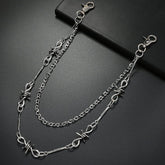 COOL PUNK STYLE MULTI LAYERED SPIKED PANTS CHAIN_CWMM4889