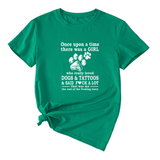 Womens Casual Tee Letter Graphic Print