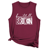 Wome Casual Plus Size Tank Top, Loose Fit_Cwttsl0422