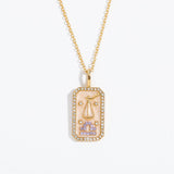 NEW CREATIVE 12 CONSTELLATIONS ZIRCON NECKLACE_CWMM3837