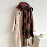 PRINT WINTER SCARF WARM THICK UNISEX SHAWL WRAP_CWASC0972