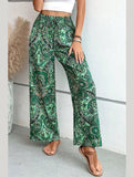 All-in-one printed elastic-waisted wide-leg pants_CWBLP0726
