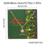 ALL MATCH NEW CHRISTMAS SNOWFLAKE NECKLACE_CWAJE2394