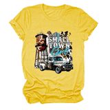 JUST A SMALL TOWN GIRL PRINT T SHIRT LOOSE FIT_CWTTS1525