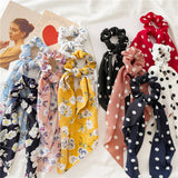 LONG FLORAL FABRIC RIBBON HAIRBAND HAIRACCESSORIES_CWAHA4160
