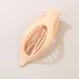 Glossy Matte Oval Hair Clip-Large Duckbill Style_Cwaha07479