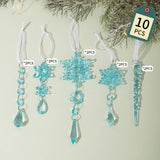 Cwmm10168_Christmas Acrylic Icicle Snowflake Ornaments