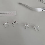 Versatile High-End Line Bow Earrings For Women