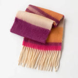 Cwasc1575_Winter Premium Thermal Striped Scarf Bib