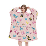 LONG LEOPARD SHERPA HOODIE BLANKET FOR TV SLEEP_CWAHA6522