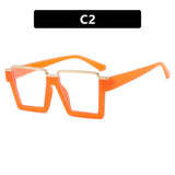 FASHIONABLE SQUARE FLAT GLASSES ANTI BLUE LIGHT_CWASG0317