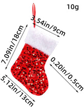 NEW PLUSH WHITE EDGE SEQUINED CHRISTMAS SOCKS_CWMS1439