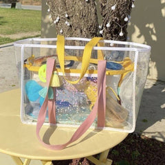 Large-Capacity Transparent Jelly Beach Pvc Bag