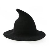 Cwah1677_Halloween Personality Knitted Hip Hop Witch Hat