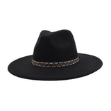 HEART TOP WIDE BRIM WOOL BLEND FEDORA HAT FOR ALL_CWAH04378