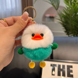 CUTE LITTLE YELLOW DUCK CAR KEYCHAIN BAG PENDANT_CWMM2505