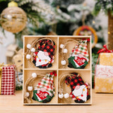 Cwmm10288_Christmas Wooden Faceless Gnome Ornaments Set