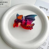 NEW COLORFUL GRADIENT DINOSAUR HAIR CLAW CLIP_CWAHA5824