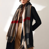 2025 FASHION PLAID TASSEL SCARF WINTER WARMTH_CWASC0185