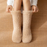 Winter Warm Leg Covers Plush Indoor Slippers_Cwms0706