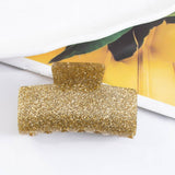 Cwaha1437_Glitter Powder Rectangle Gentle Hair Claw Clip