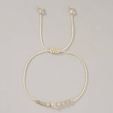 White Crystal Combination Beaded Bracelet_Cwab4625