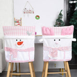 CHRISTMAS CHAIR COVER PINK STOOL COVER DECORATION_CWMM2765