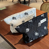 Rose Print Makeup Bag Large Travel Wash Organizer_Cuab00727