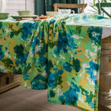 Tie-Dye Camouflage Printed Pastoral Tablecloth_Cwmm0975