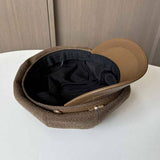 RETRO LITERARY OCTAGONAL HAT BERET_CWAB2909