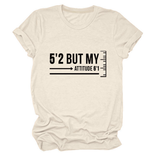 Trendy Graphic Tee Women Short Girl Energy