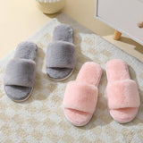 FAUX RABBIT FUR SLIPPERS FOR WOMEN_CWSHS0284