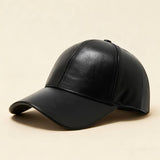 Pu Leather Baseball Cap For Men Vintage Style_Cwah04654