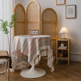 TASSEL CASUAL STRIPED TABLECLOTH_CWMM0966
