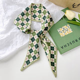 GREEN FRESH PROFESSIONAL SCARF AND RIBBON_CWASC0712
