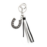 BOHO WESTERN HORSESHOE KEYCHAIN WITH VINTAGE CHARM_CWAB5084