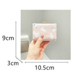 Cute Cartoon Cat Print Trifold Money Clip Wallet_Cwab06203