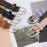 SIMPLE STONE PATTERN BUCKLE BELT_CWABE0590