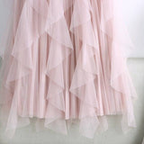 Tulle Skirt Mid-Length High Waist Pleated Skirt_Cwbls0397