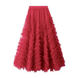 DELUXE TULLE TIERED MAXI SKIRT WITH FLARE_CWBMS0393