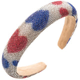 NEW AMERICAN FLAG FULL DIAMOND HEADBAND_CWAHA1260